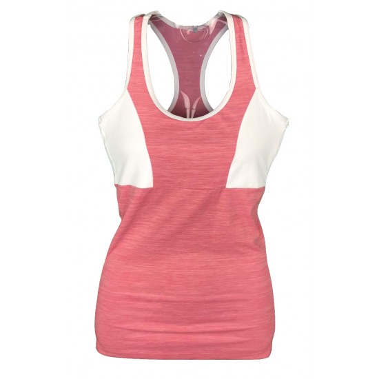 REGATA TRINYS TANK TOP MESCLA - HEATHER PINK/WHITE